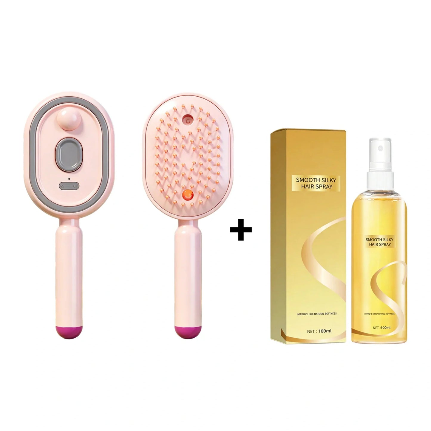 🥳2026 HOT SALE🥳Electric Hairbrush with Spray & Massage