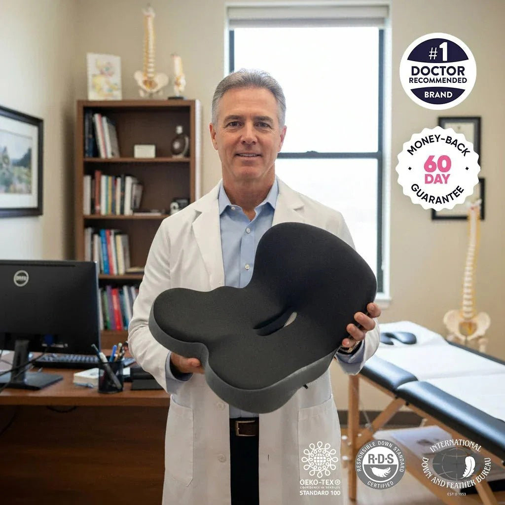 Sit Without the Pressure. Orthopedic Cushion