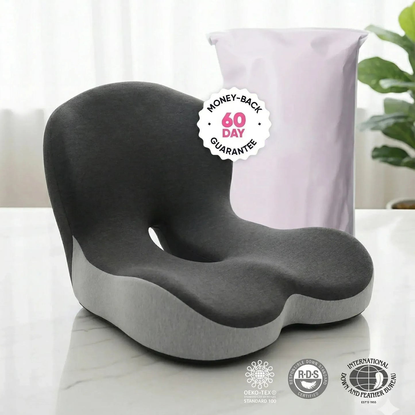 Sit Without the Pressure. Orthopedic Cushion