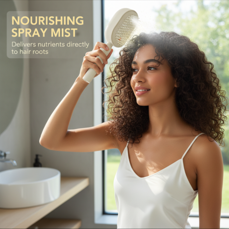 🥳2026 HOT SALE🥳Electric Hairbrush with Spray & Massage