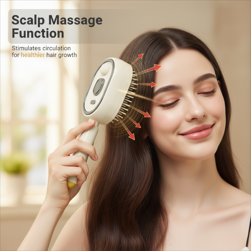 🥳2026 HOT SALE🥳Electric Hairbrush with Spray & Massage