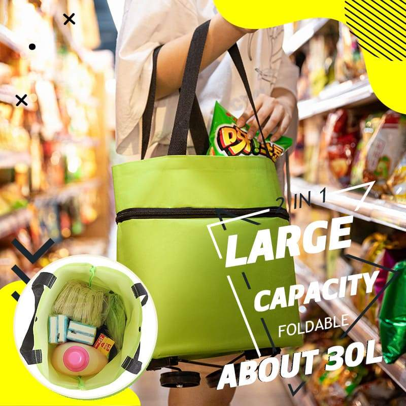 HOT SALE 50% OFF🔥Foldable 2-in-1 Shopping Bag