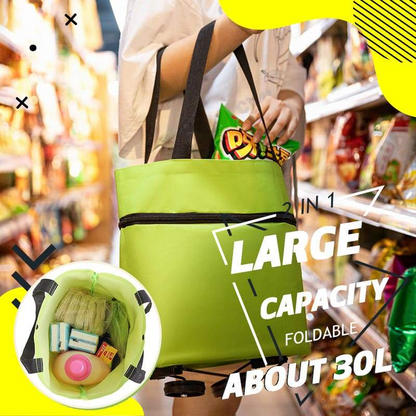 HOT SALE 50% OFF🔥Foldable 2-in-1 Shopping Bag