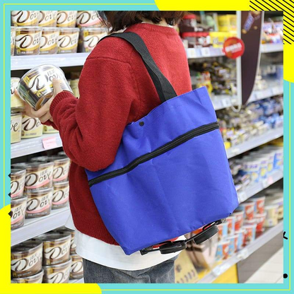 HOT SALE 50% OFF🔥Foldable 2-in-1 Shopping Bag